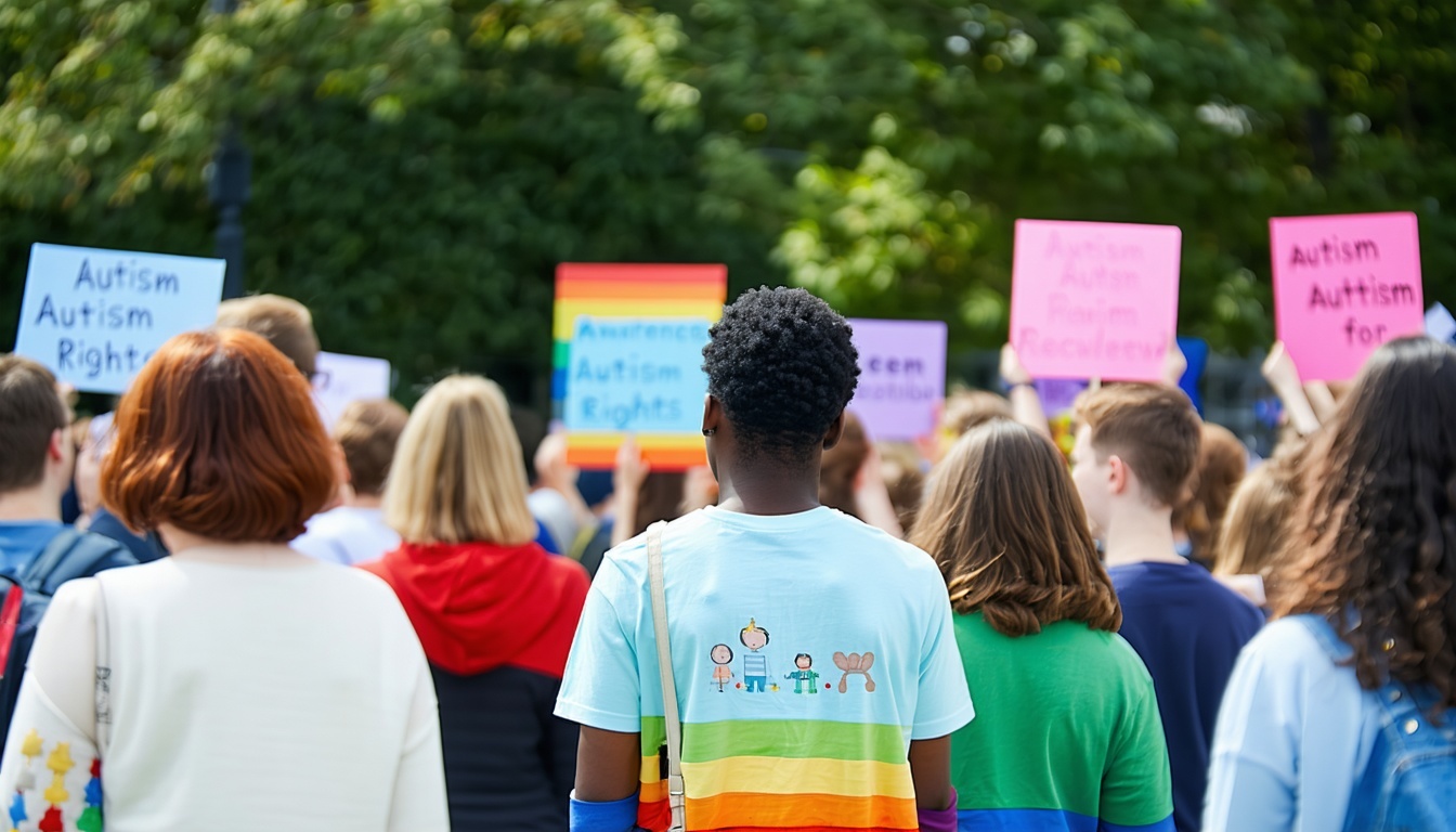 Awareness campaign event for autism rights